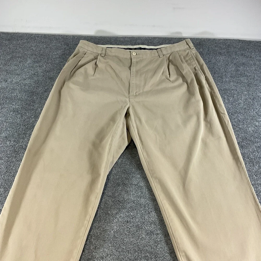 Vintage Polo Ralph Lauren Pleated Chino Pants Mens 40x30 Khaki Classic Fit VTG